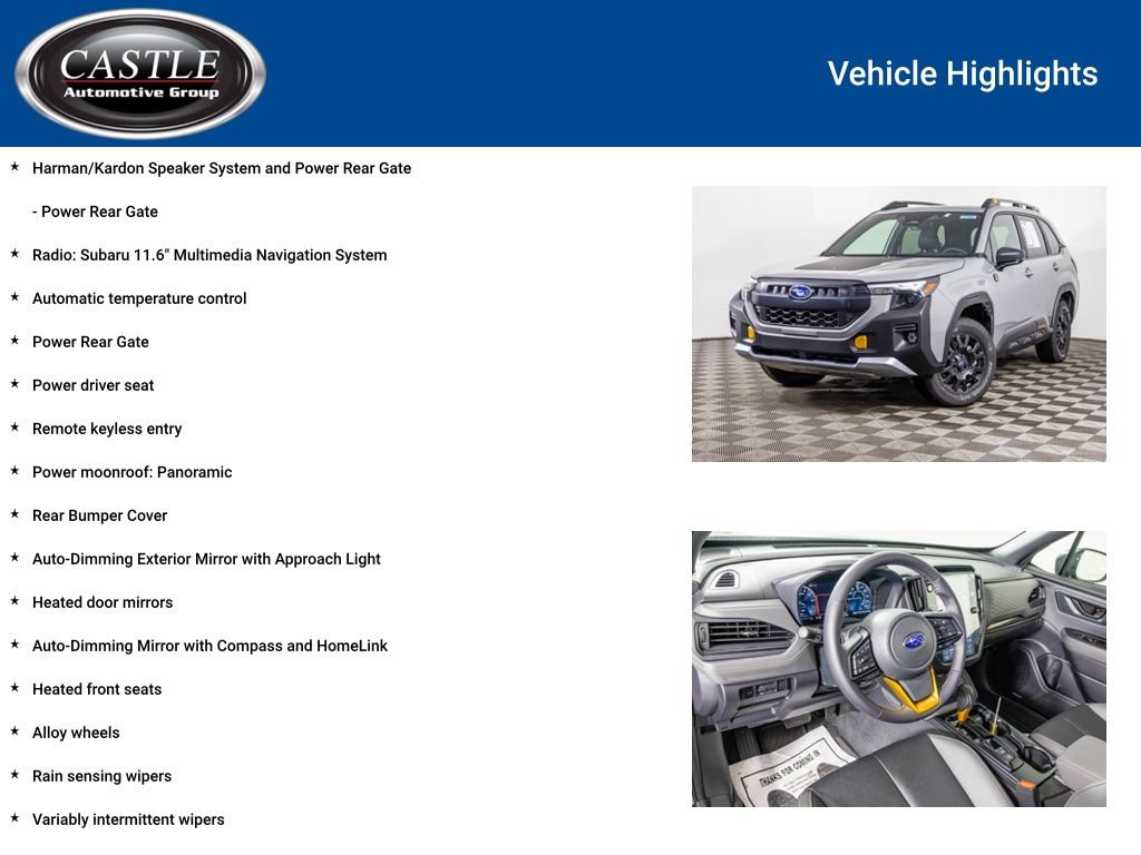 Used 2026 Subaru Forester Wilderness w/ Wilderness Package AWD/4WD image 7