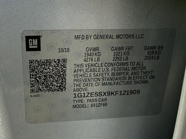 Certified 2019 Chevrolet Malibu Premier w/ Sun and Wheel Package image 26