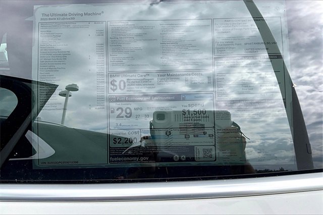 New 2025 BMW X3 xDrive30i w/ Convenience Package image 14