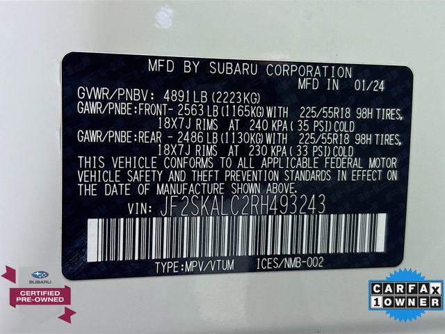 Certified 2024 Subaru Forester Limited AWD/4WD image 33
