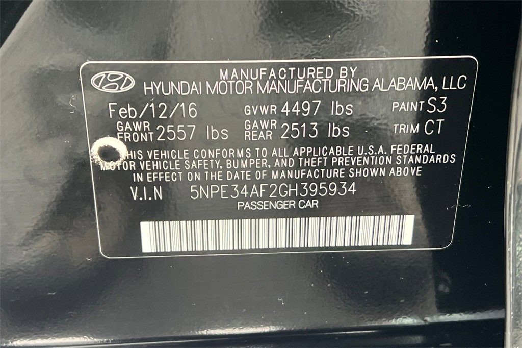 Used 2016 Hyundai Sonata Sport w/ Option Group 1V image 35