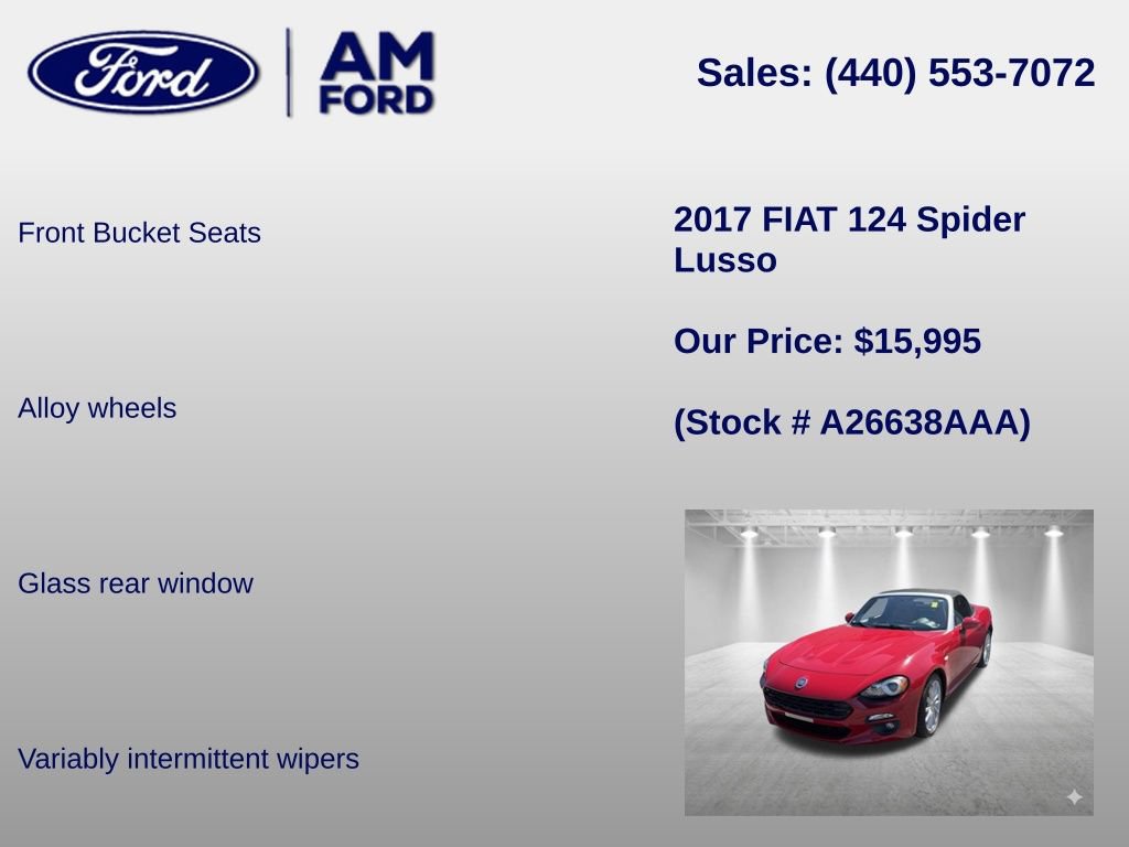 Used 2017 FIAT 124 Spider Lusso RWD image 30