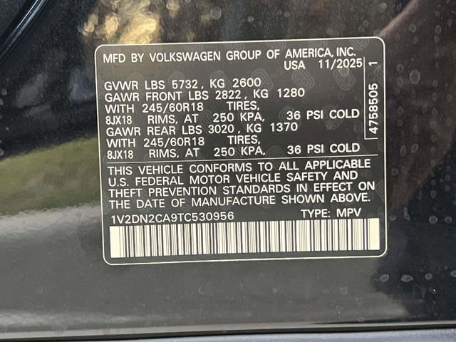 New 2026 Volkswagen Atlas SE FWD image 28
