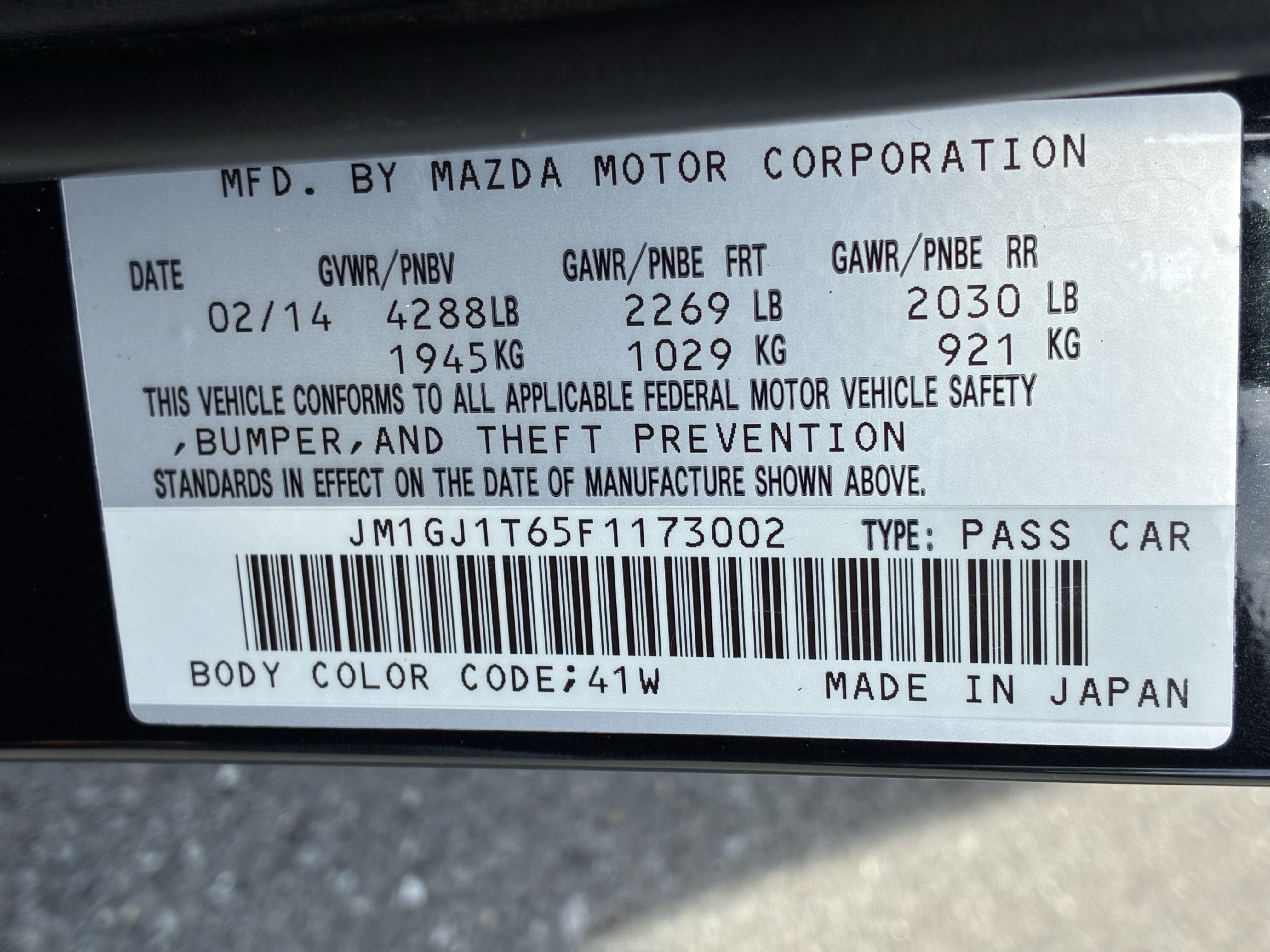 Used 2015 MAZDA MAZDA6 Touring w/ Touring Technology Package FWD image 34