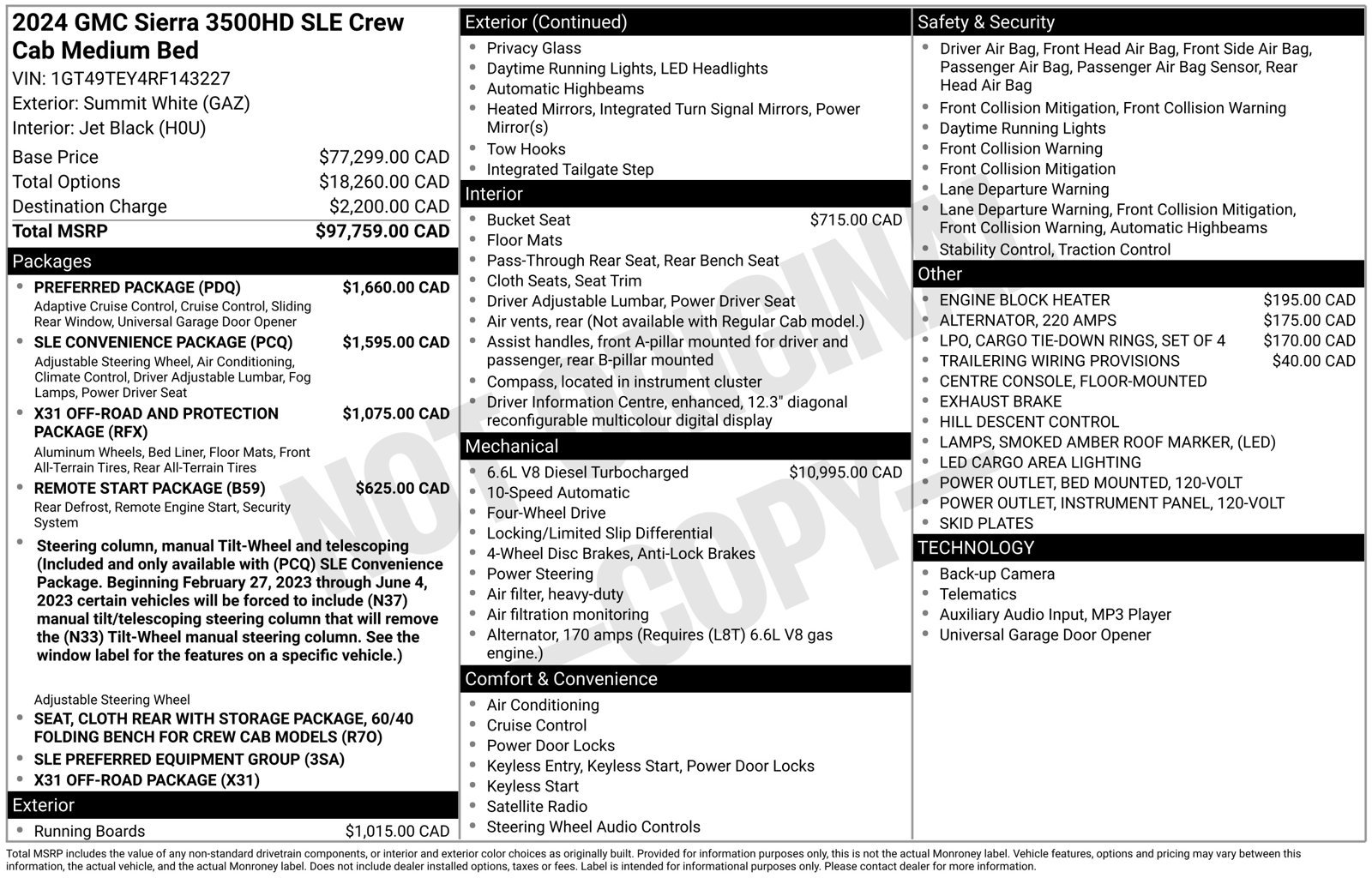 Certified 2024 GMC Sierra 3500 SLE w/ Preferred Package AWD/4WD image 36