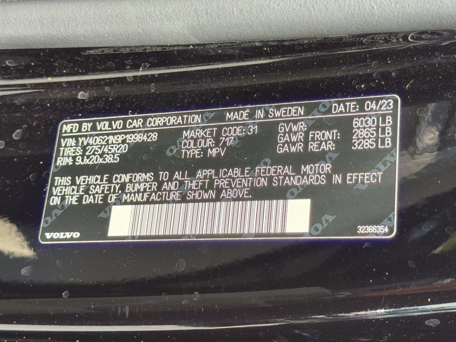 Certified 2023 Volvo XC90 B6 Plus w/ Protection Package AWD/4WD image 25