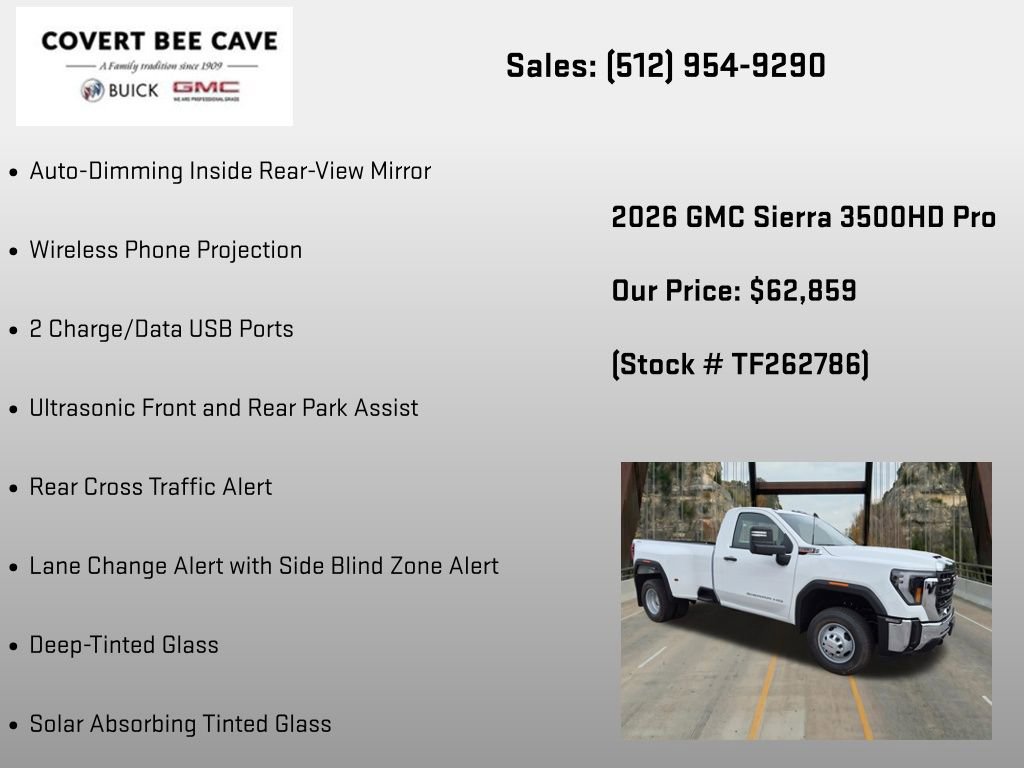 New 2026 GMC Sierra 3500 Pro w/ 1SA Pro Safety Plus Package AWD/4WD image 30