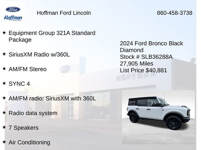 Certified 2024 Ford Bronco Black Diamond image 6