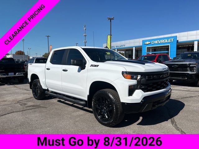 New 2026 Chevrolet Silverado 1500 Custom Trail Boss w/ Turbomax Blackout Package