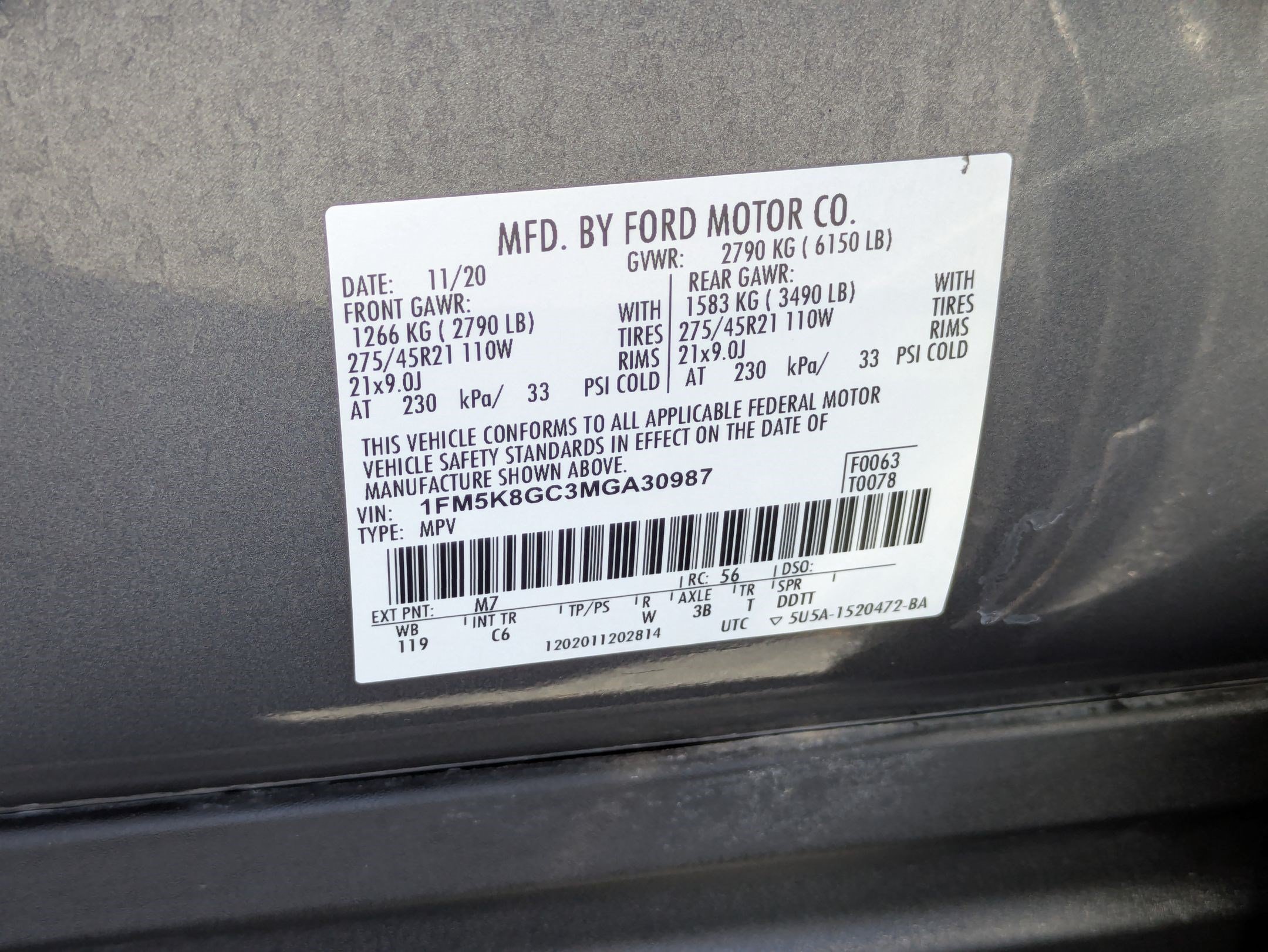 Used 2021 Ford Explorer ST w/ Equipment Group 401A AWD/4WD image 35