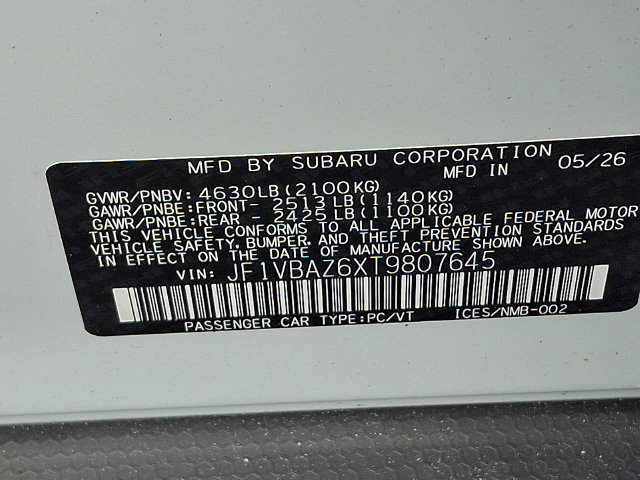 New 2026 Subaru WRX tS w/ Accessory Package #2 AWD/4WD image 11