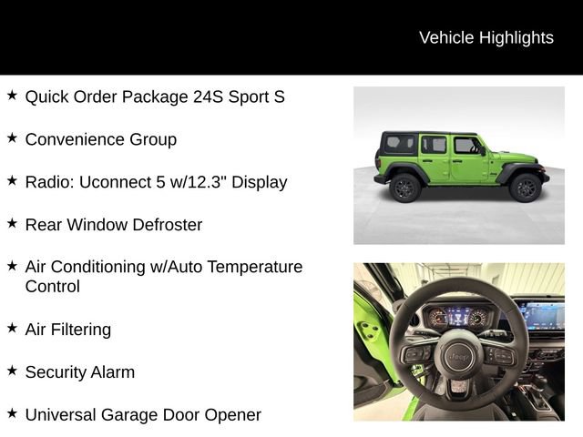 Used 2025 Jeep Wrangler Unlimited Sport AWD/4WD image 16