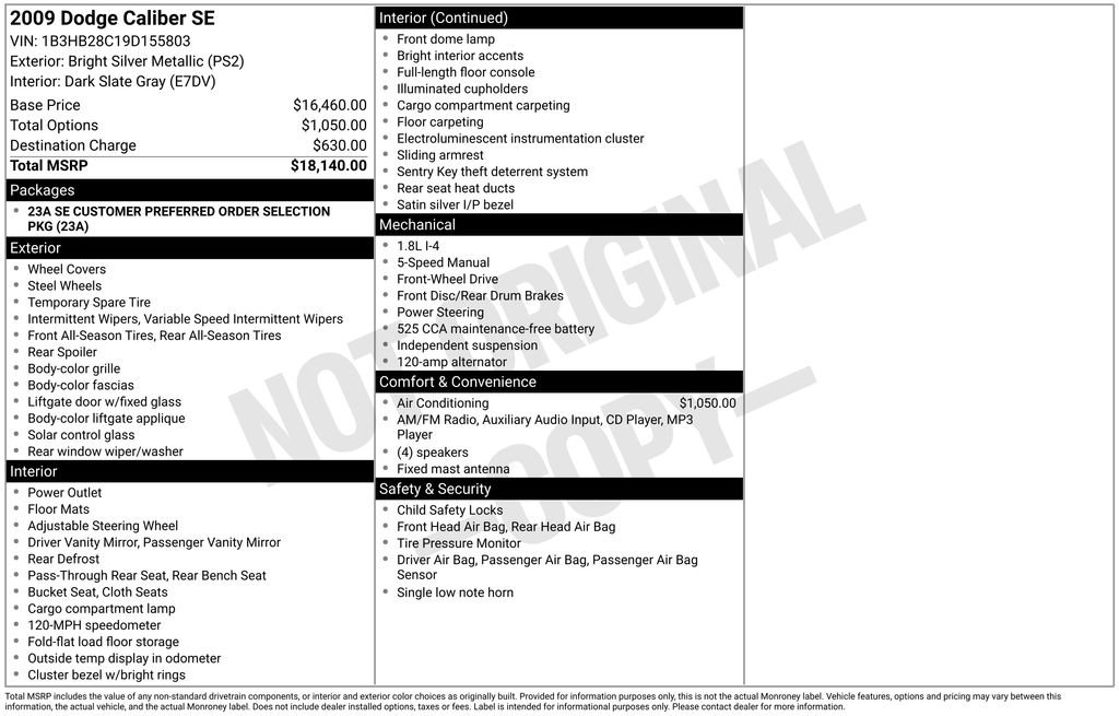 Used 2009 Dodge Caliber SE image 9