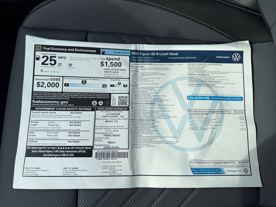 New 2026 Volkswagen Tiguan SE R-Line image 33