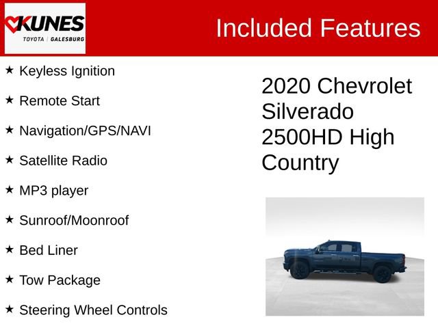 Used 2020 Chevrolet Silverado 2500 High Country w/ Z71 Off-Road Package image 3