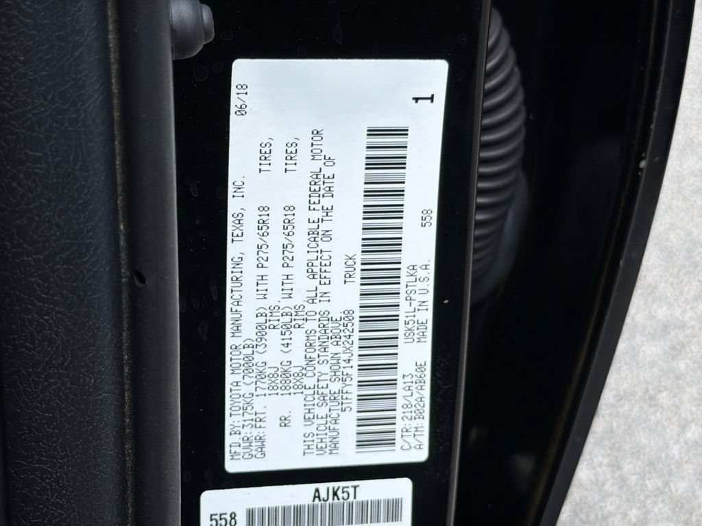 Used 2018 Toyota Tundra Limited w/ TRD Off Road Package RWD image 35