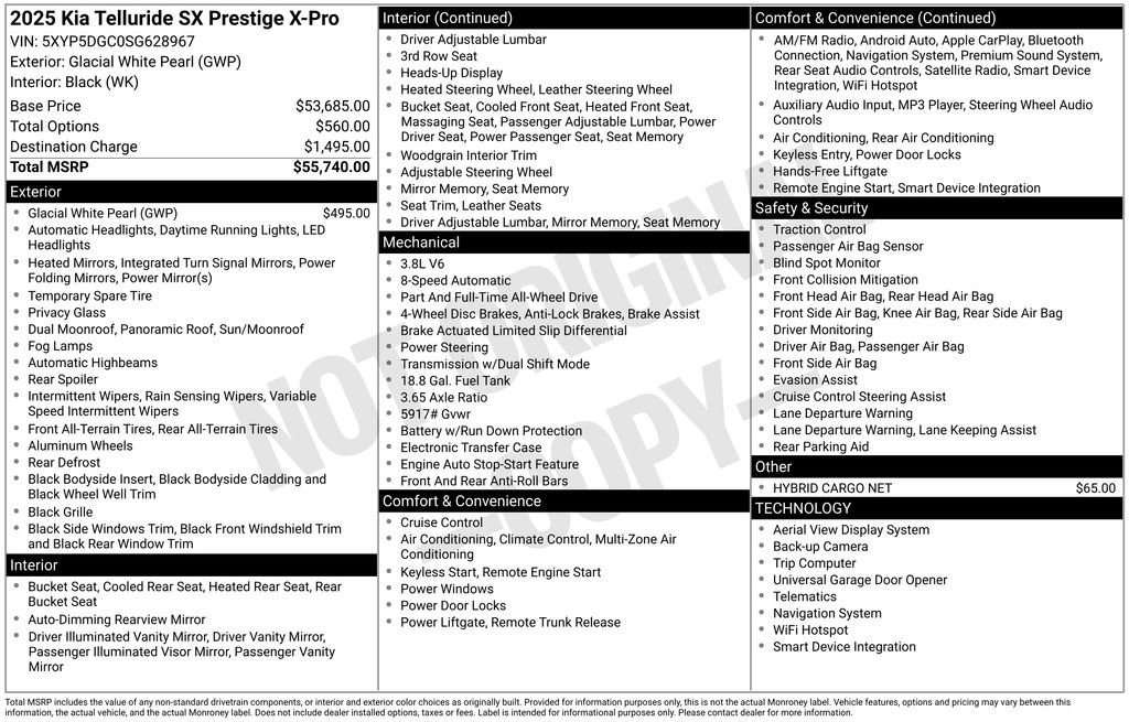 New 2025 Kia Telluride SX Prestige X-Pro image 4