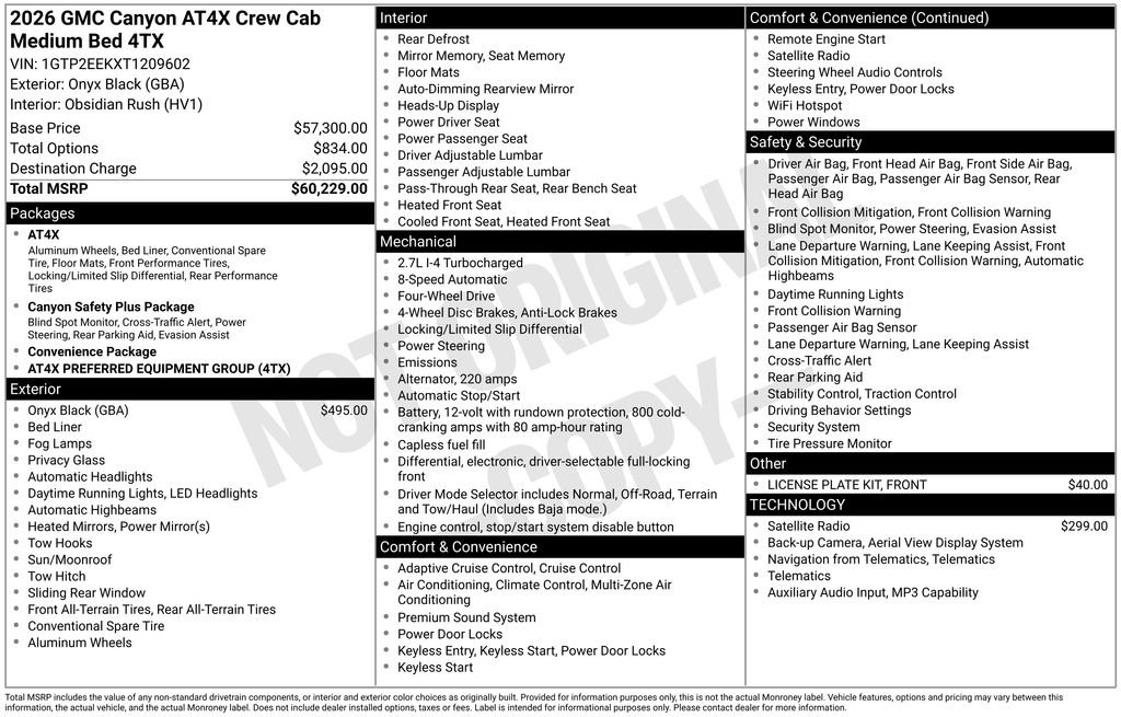 New 2026 GMC Canyon AT4X AWD/4WD image 39