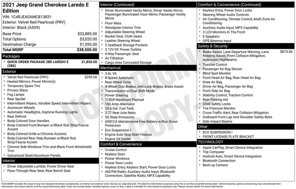 Used 2021 Jeep Grand Cherokee Laredo image 12