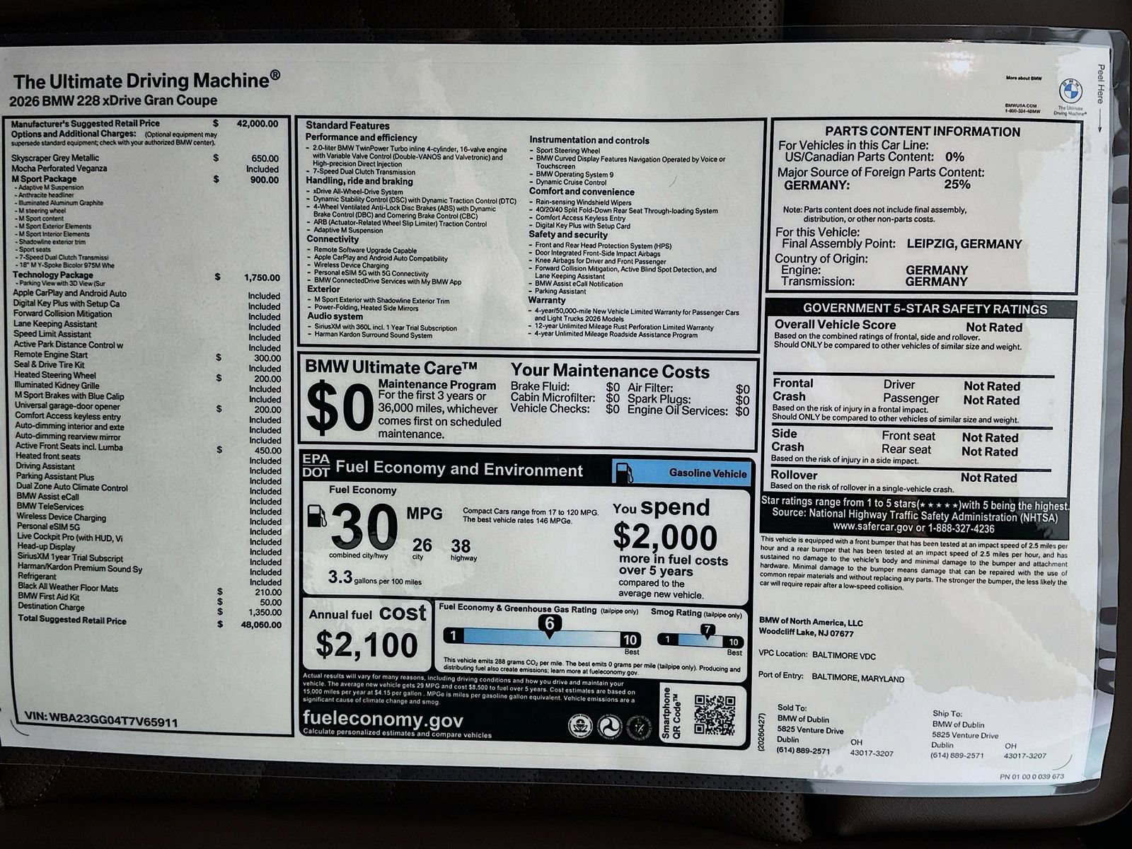 New 2026 BMW 228i xDrive w/ Technology Package AWD/4WD image 44