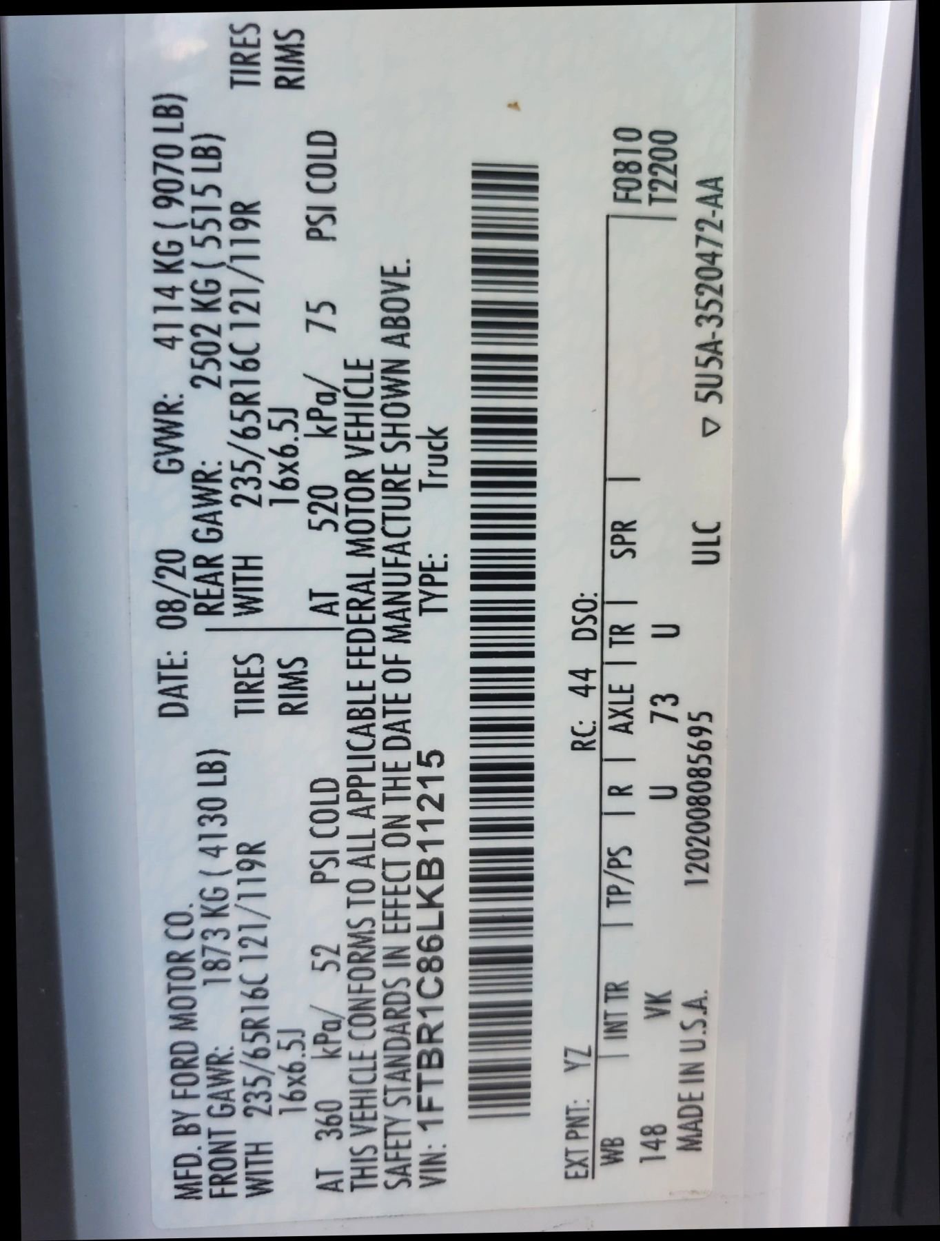 Used 2020 Ford Transit 250 Medium Roof w/ Load Area Protection Package image 46