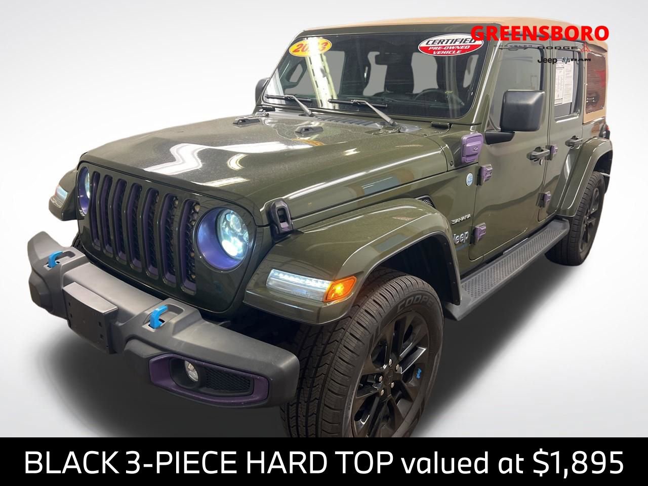 Used 2023 Jeep Wrangler Unlimited Sahara w/ Cold Weather Group AWD/4WD 360° Tour
