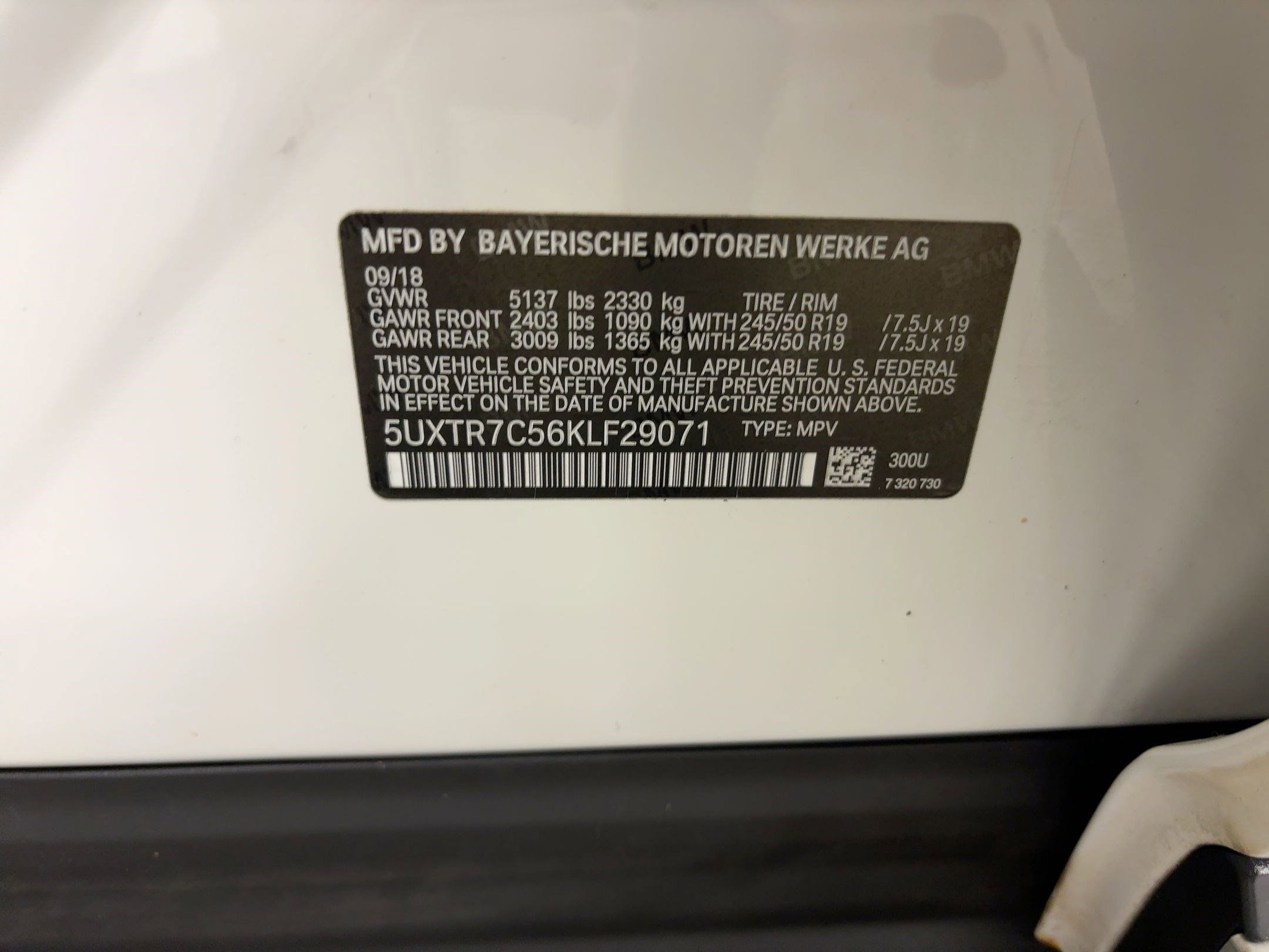 Used 2019 BMW X3 sDrive30i w/ Premium Package image 19