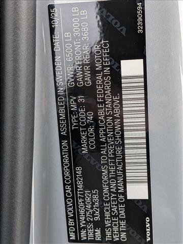 New 2026 Volvo XC90 T8 Ultra w/ Protection Package Premier AWD/4WD image 20