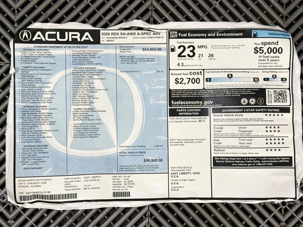 New 2026 Acura RDX A-Spec image 9