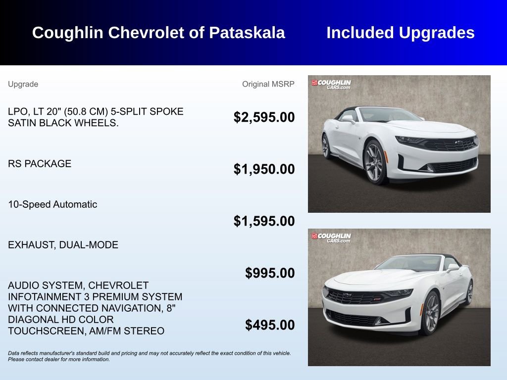 Used 2024 Chevrolet Camaro LT w/ RS Package image 3