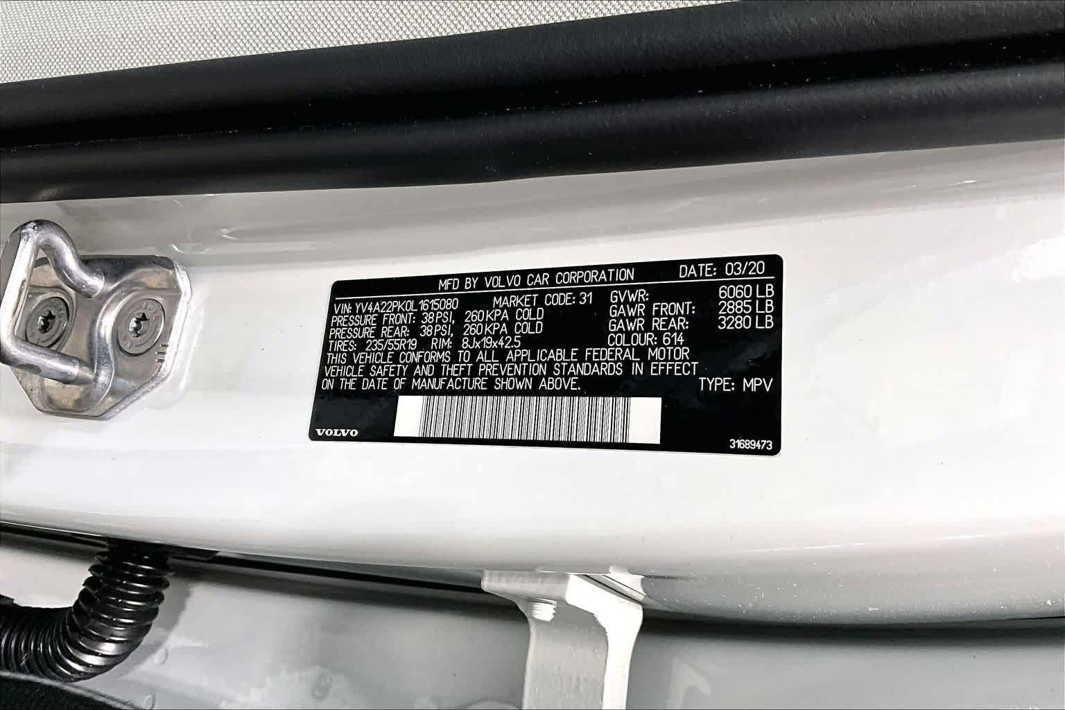 Used 2020 Volvo XC90 T6 Momentum w/ Protection Package AWD/4WD image 32