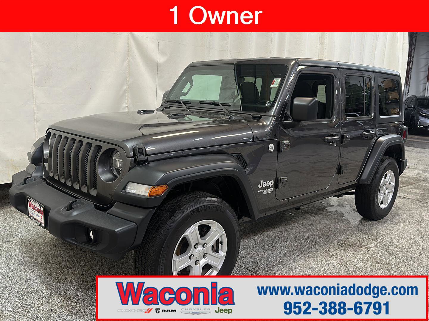 Used 2020 Jeep Wrangler Unlimited Sport S AWD/4WD image 1