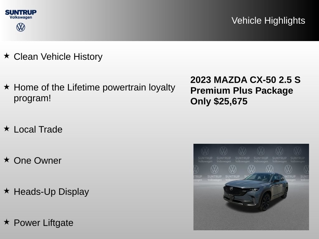 Used 2023 MAZDA CX-50 AWD 2.5 S w/ Cargo Package image 8
