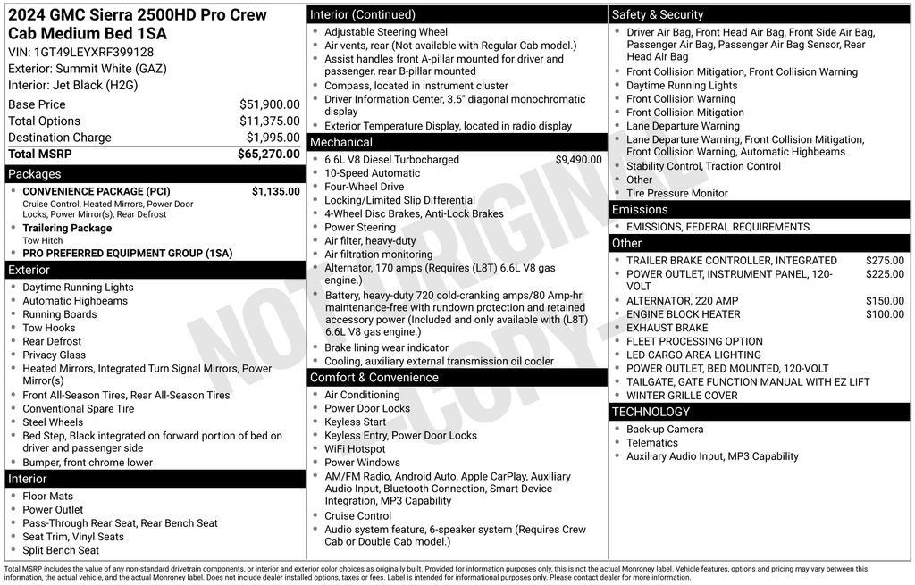 Certified 2024 GMC Sierra 2500 Pro w/ Convenience Package image 29