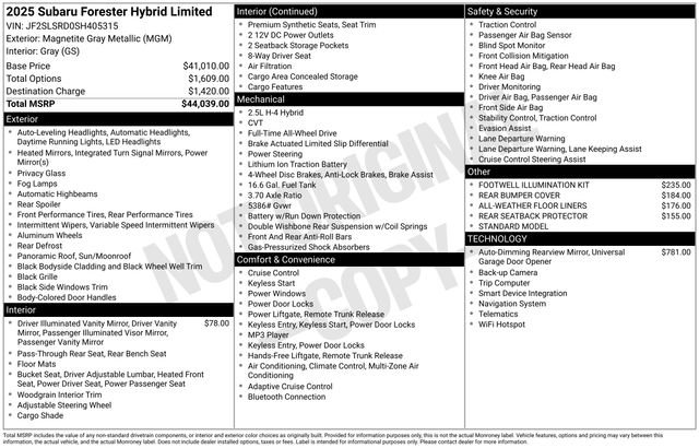Used 2025 Subaru Forester Limited image 6