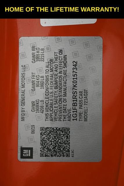 Used 2019 Chevrolet Camaro LT w/ RS Package RWD image 44