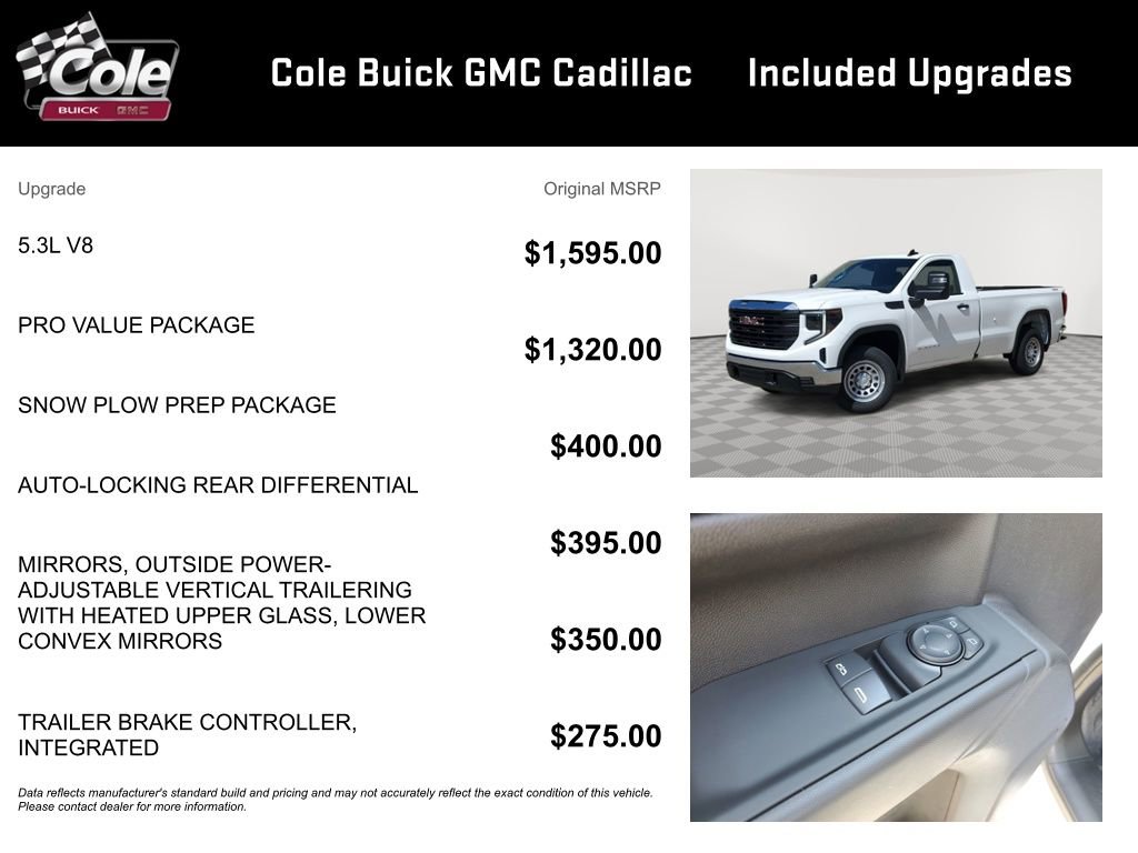 New 2024 GMC Sierra 1500 Pro w/ Pro Value Package image 3
