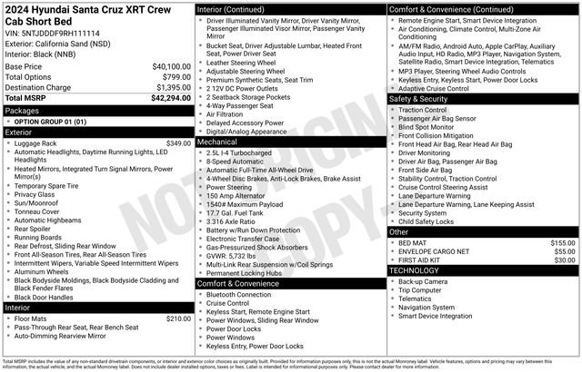 Used 2024 Hyundai Santa Cruz XRT image 35