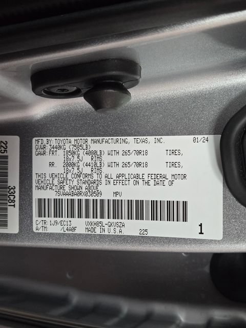 Used 2024 Toyota Sequoia SR5 w/ SR5 Premium Package AWD/4WD image 28