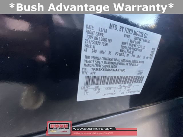 Used 2019 Ford Explorer XLT w/ Equipment Group 202A image 32