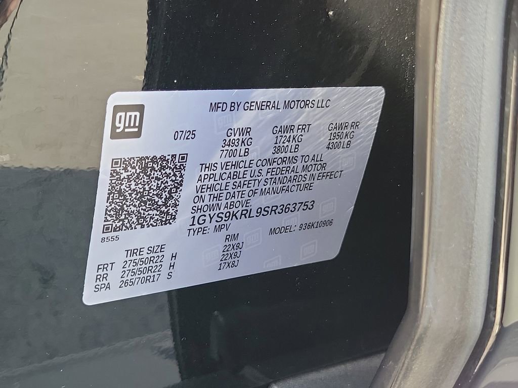 Used 2025 Cadillac Escalade ESV Premium Luxury w/ LPO, Floor Liner Package image 33