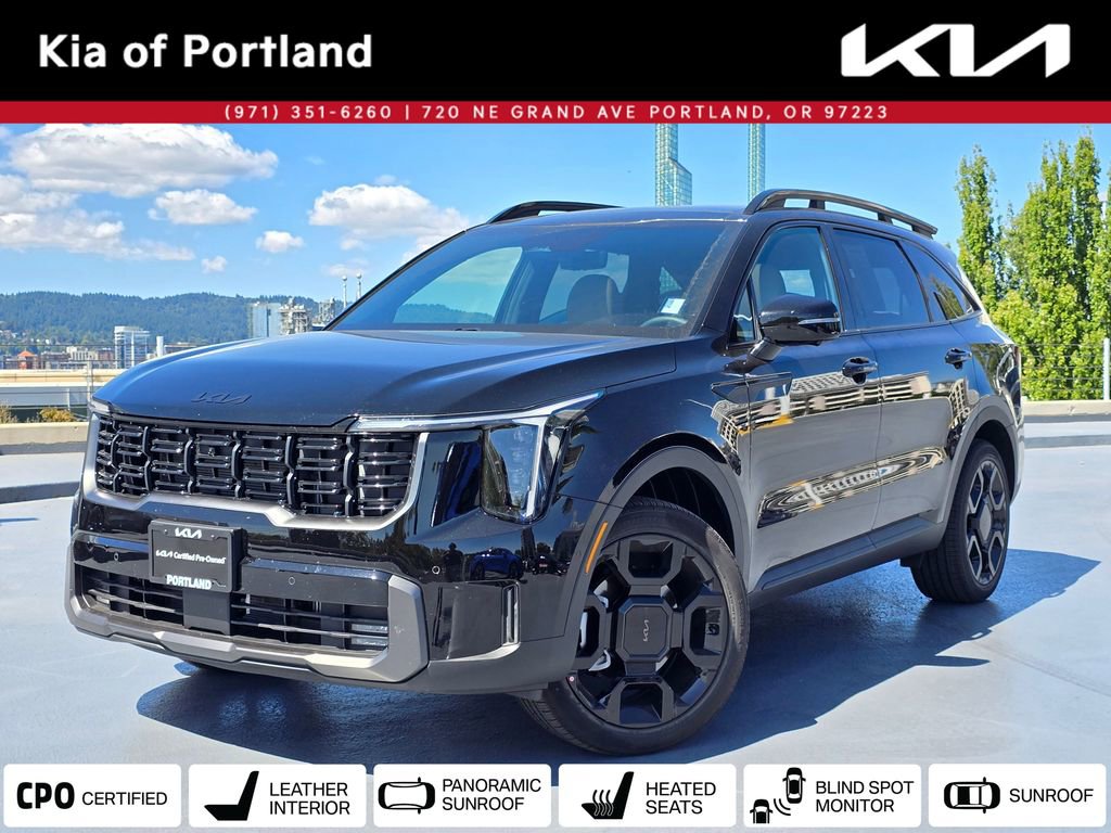 Certified 2025 Kia Sorento SX Prestige w/ Olive Brown Leather Package