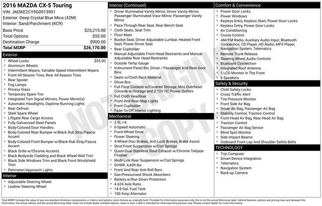 Used 2016 MAZDA CX-5 Touring image 34