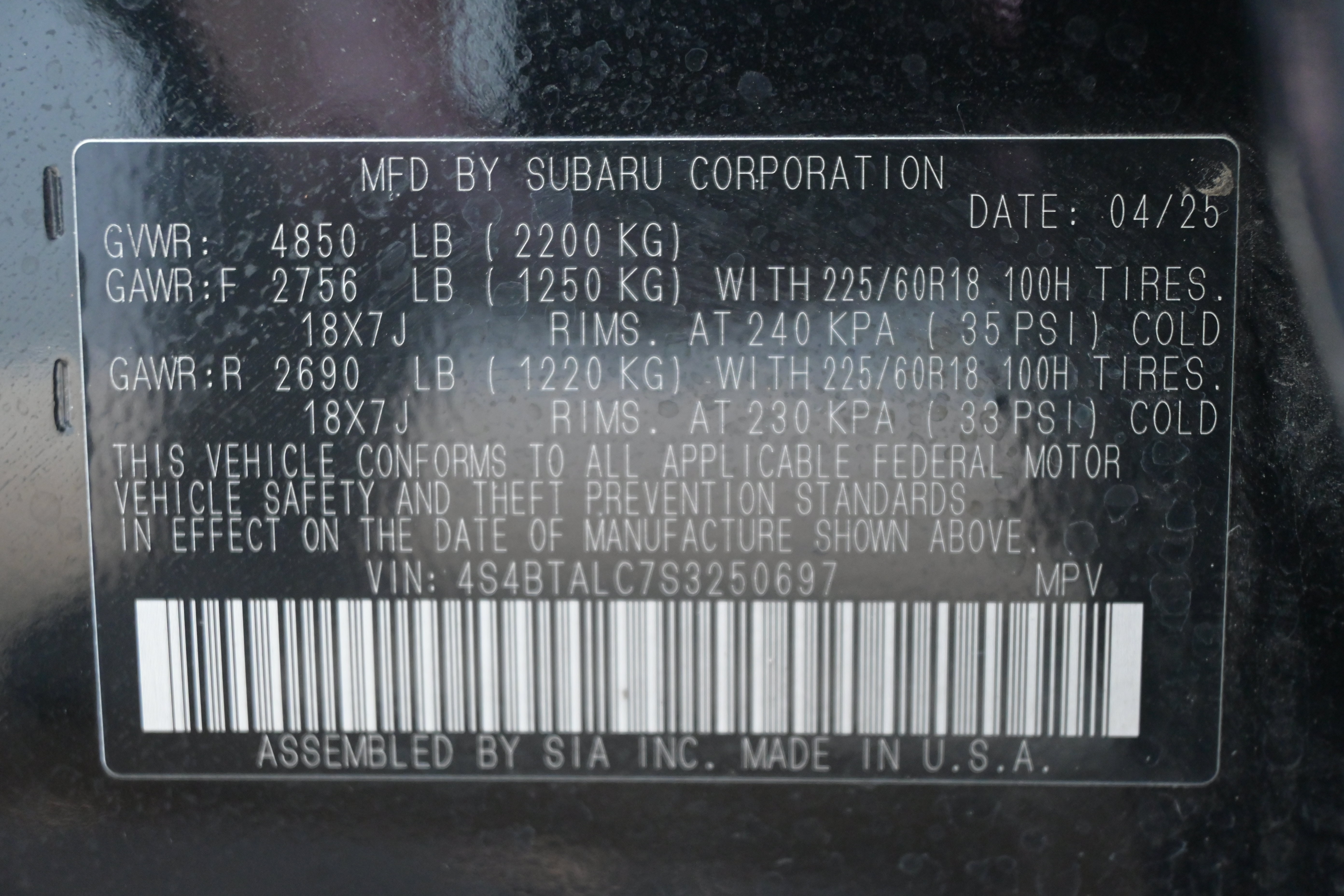 Certified 2025 Subaru Outback Onyx Edition AWD/4WD image 36