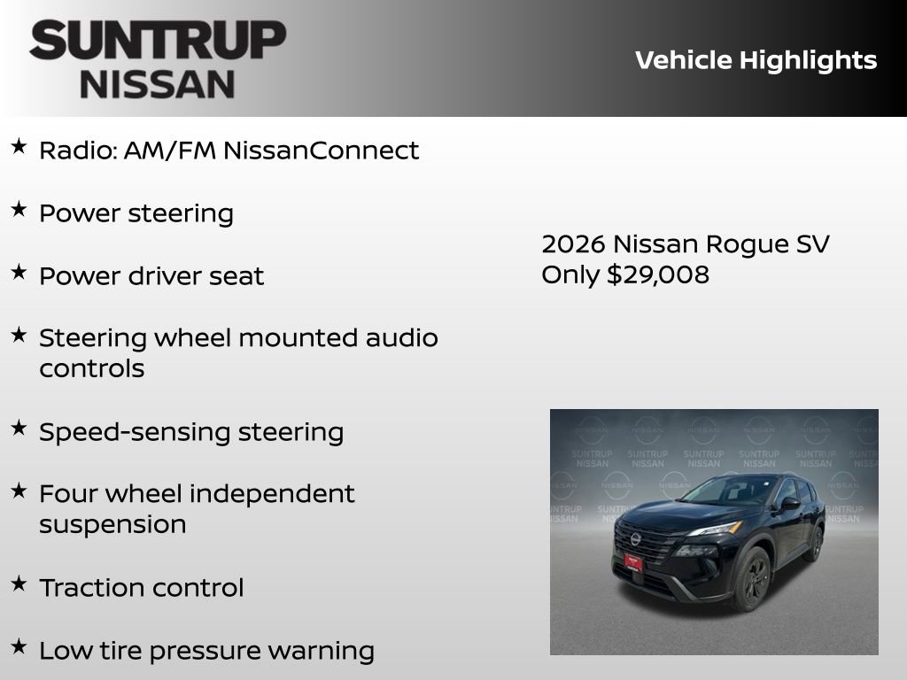 New 2026 Nissan Rogue SV w/ Cold Weather Package AWD/4WD image 8