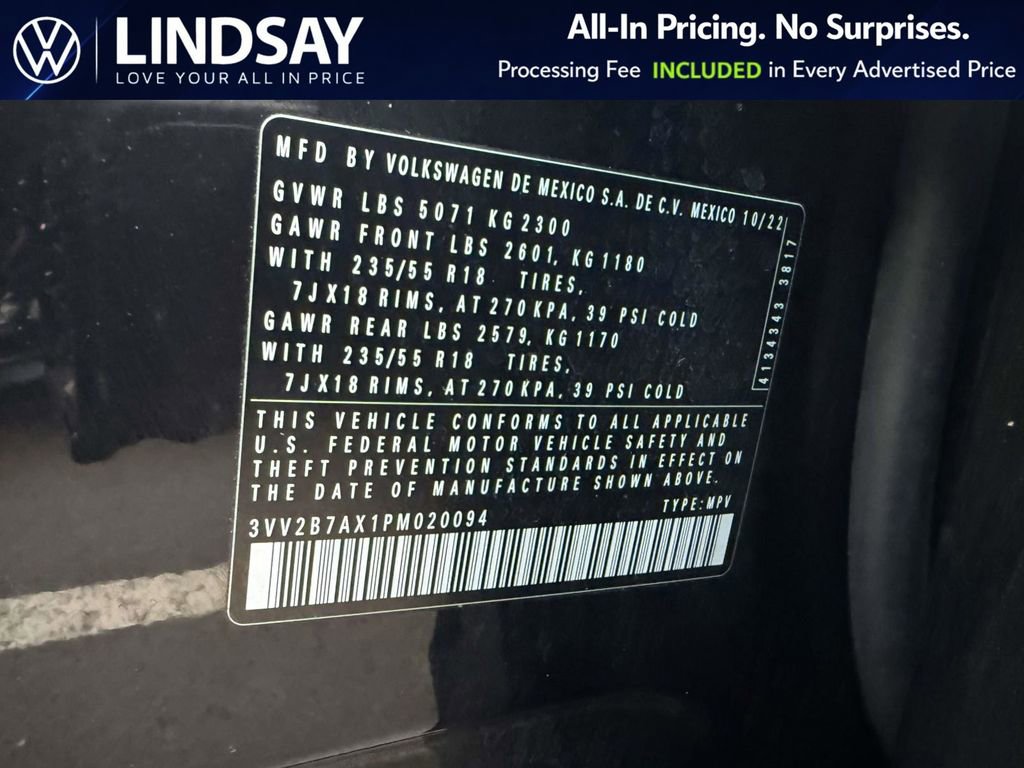 Used 2023 Volkswagen Tiguan SE AWD/4WD image 26