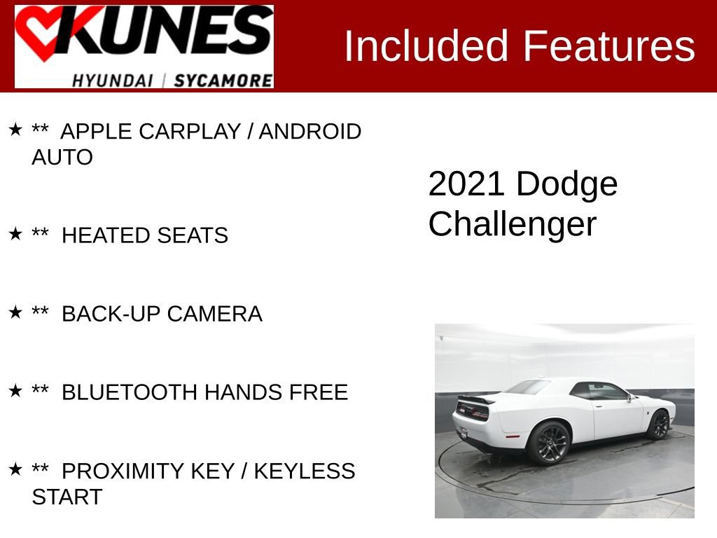 Used 2021 Dodge Challenger R/T Scat Pack RWD image 2