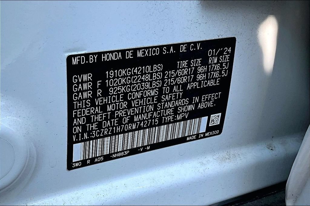 Certified 2024 Honda HR-V EX-L image 14