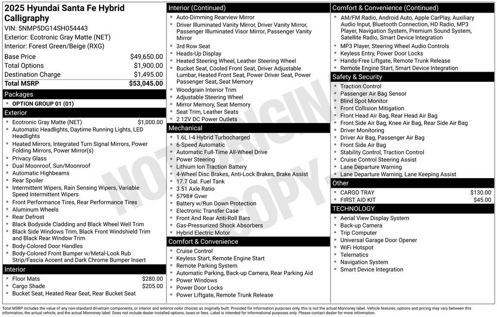 New 2025 Hyundai Santa Fe Calligraphy AWD/4WD image 6