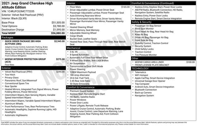 Used 2021 Jeep Grand Cherokee High Altitude image 15